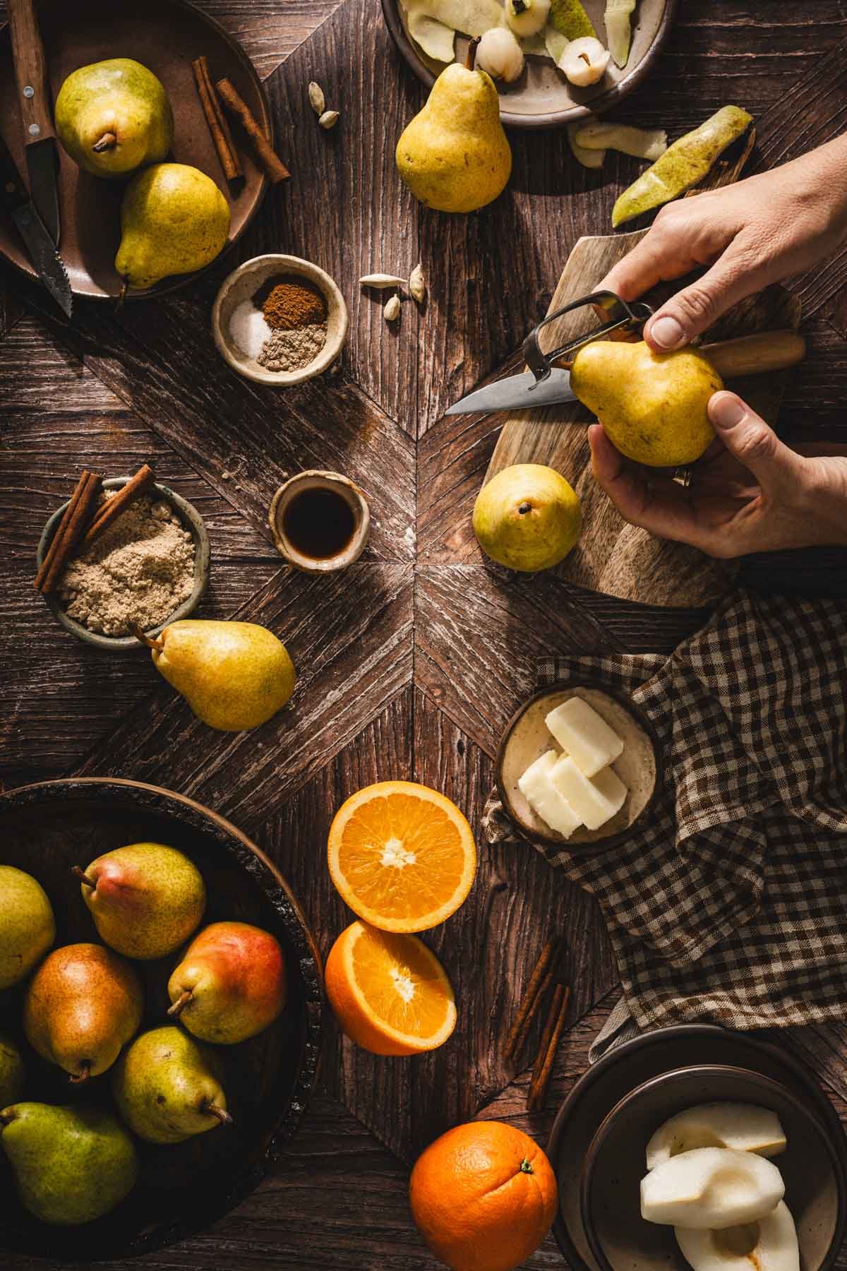 ing to make pearbutter