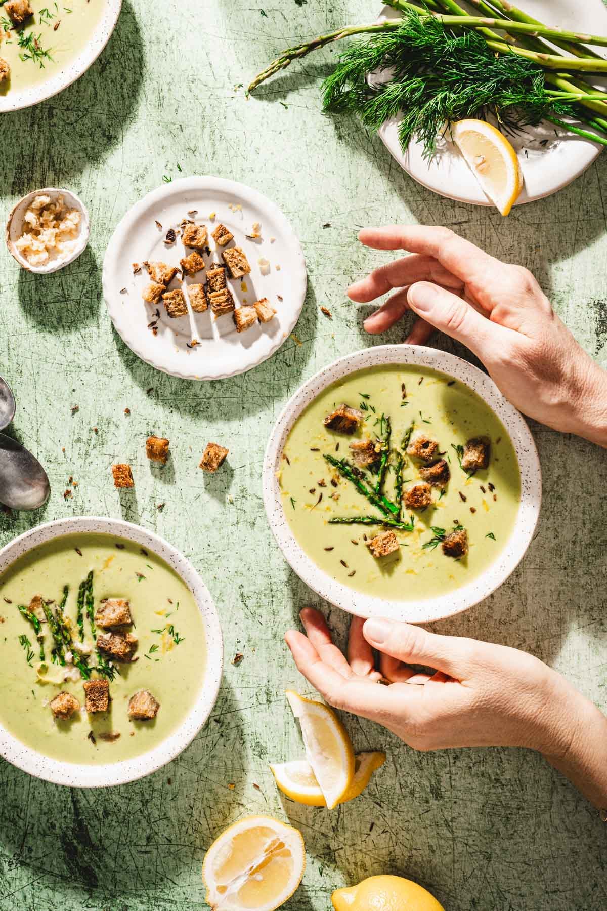 Asparagus Potato Soup9